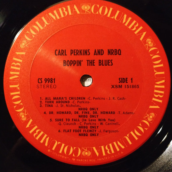 Carl Perkins And NRBQ : Boppin' The Blues (LP, Album, RE)