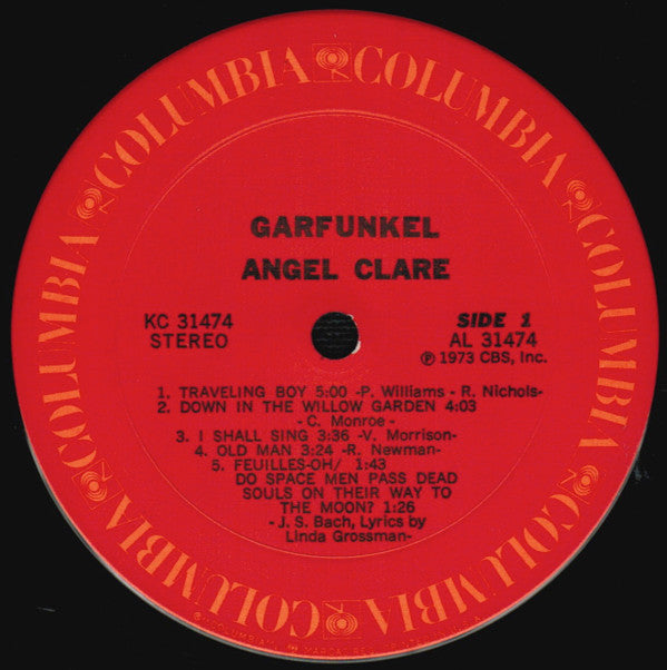 Art Garfunkel : Angel Clare (LP, Album, San)