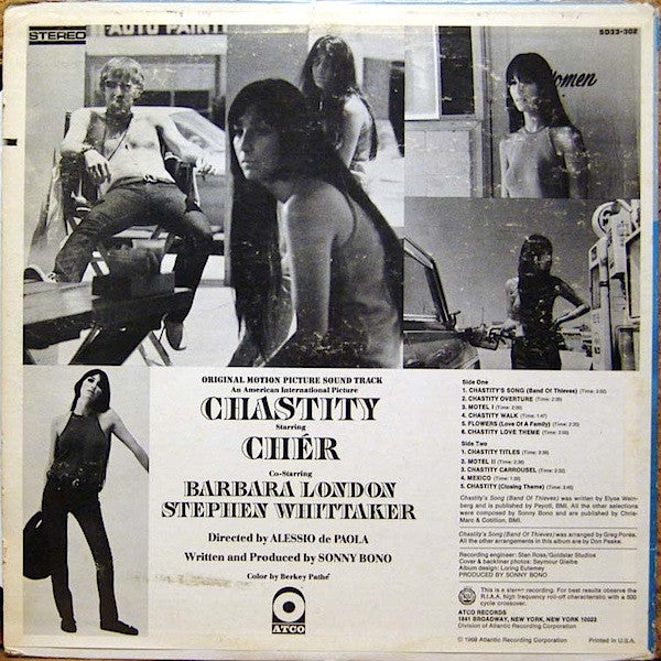 Sonny Bono : Chastity (Original Motion Picture Soundtrack) (LP, Album)