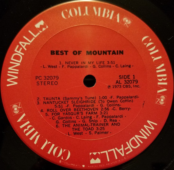 Mountain : The Best Of Mountain (LP, Comp, RE, Ter)
