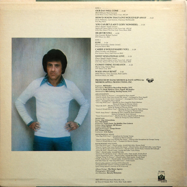 Frankie Valli : Our Day Will Come (LP, Album, Bes)