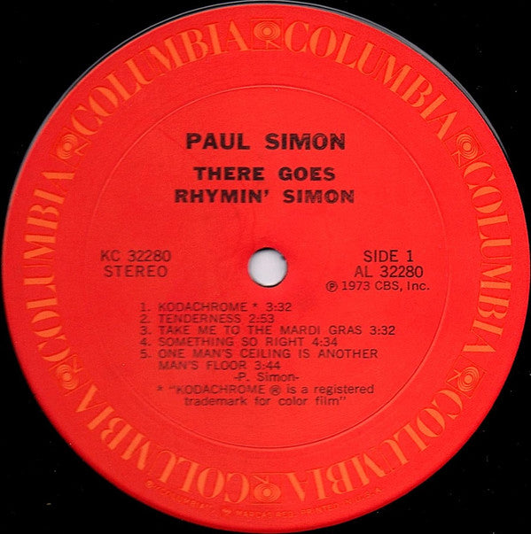 Paul Simon : There Goes Rhymin' Simon (LP, Album, Ter)