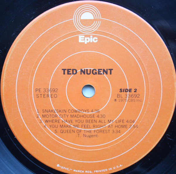 Ted Nugent : Ted Nugent (LP, Album, San)