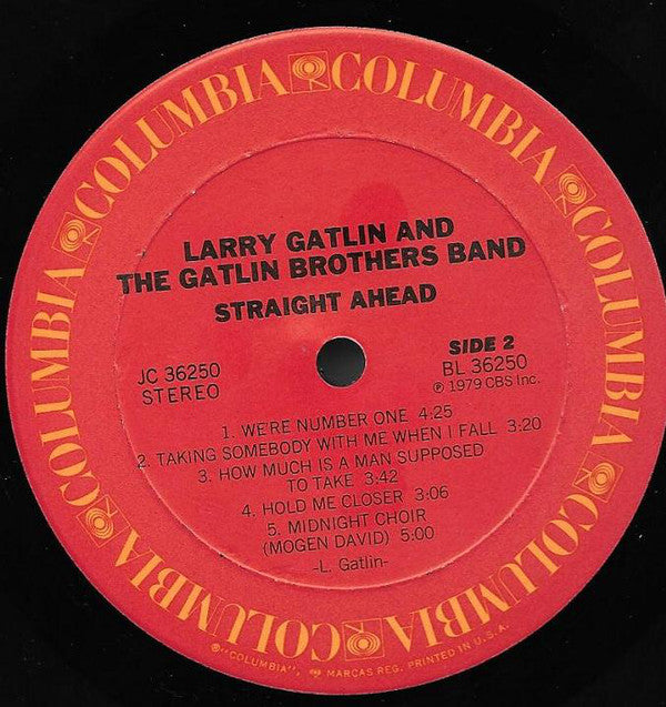 Larry Gatlin & The Gatlin Brothers : Straight Ahead (LP, Album, Ter)