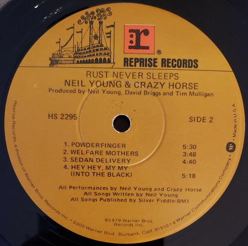 Neil Young & Crazy Horse : Rust Never Sleeps (LP, Album, Win)
