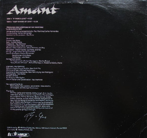 Amant : Amant (LP, Album, Promo)