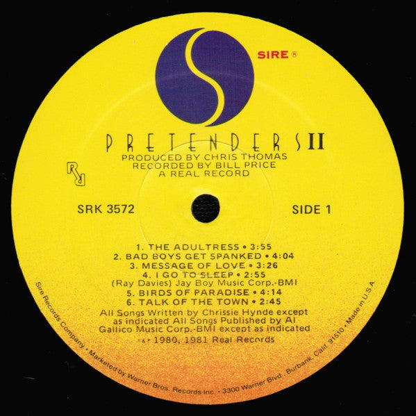 The Pretenders : Pretenders II (LP, Album, All)