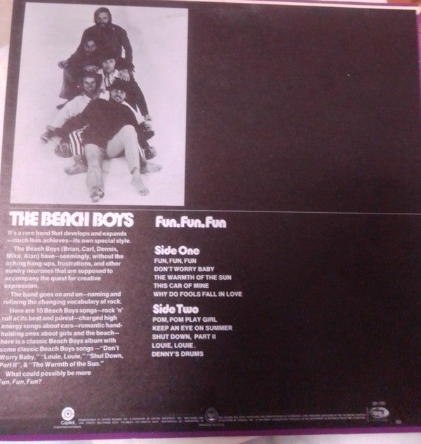 The Beach Boys : Fun, Fun, Fun (LP, Album, RE)