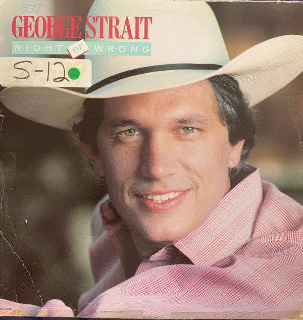 George Strait : Right Or Wrong (LP, Album, Promo)