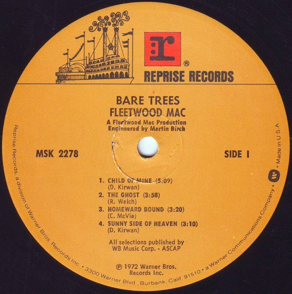Fleetwood Mac : Bare Trees (LP, Album, RE, Pin)