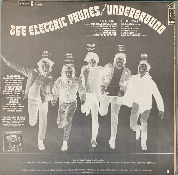 The Electric Prunes : Underground (LP, Album, Ter)