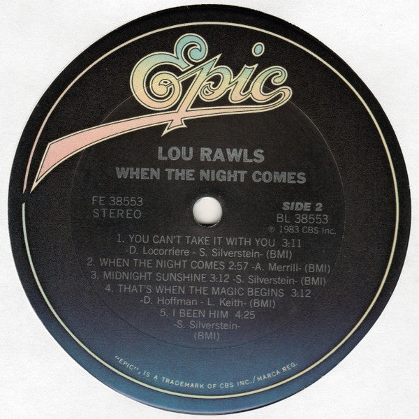 Lou Rawls : When The Night Comes (LP, Album)