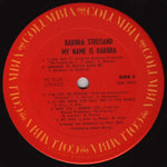 Barbra Streisand : My Name Is Barbra (LP, Album, RE)