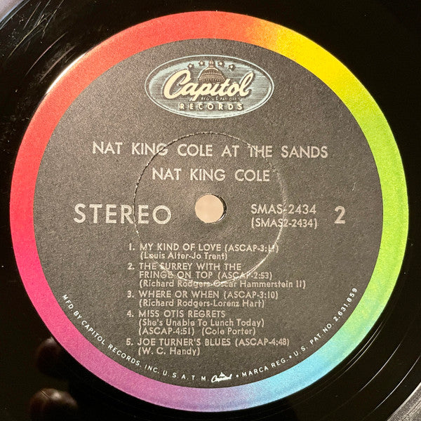Nat King Cole : At The Sands (LP, Album)