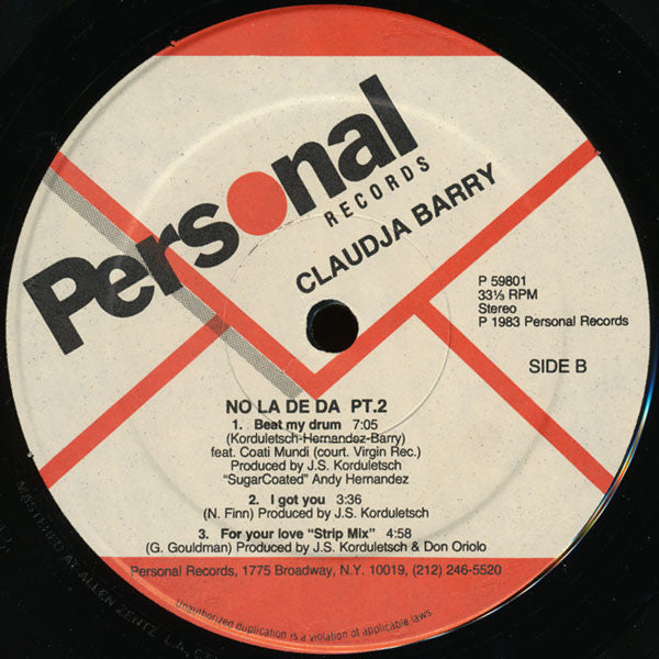 Claudja Barry : No La De Da Part 2 (LP, MiniAlbum)