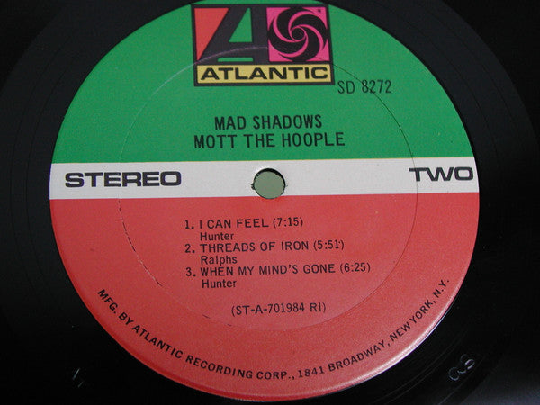 Mott The Hoople : Mad Shadows (LP, Album, M/Print, RI )