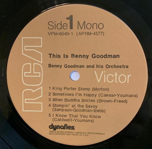 Benny Goodman And His Orchestra : This Is Benny Goodman (2xLP, Comp, Mono, Ind)