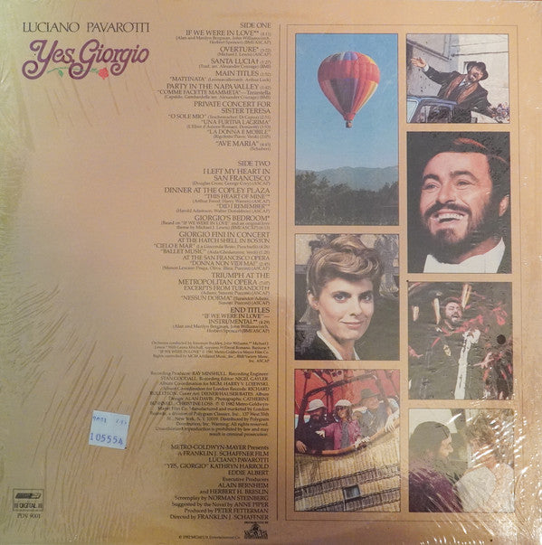Luciano Pavarotti : Yes, Giorgio (Original Soundtrack Recording) (LP, Album, Gat)