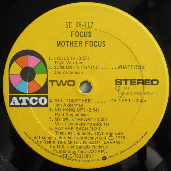 Focus (2) : Mother Focus (LP, Album, PRC)