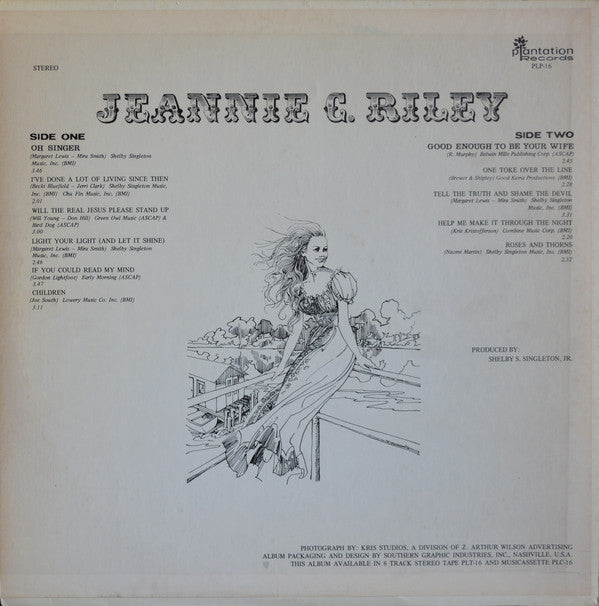 Jeannie C. Riley : Jeannie (LP, Album)
