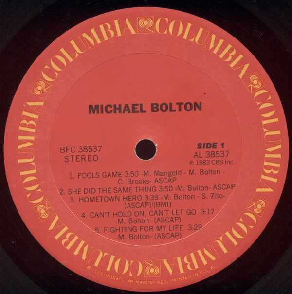Michael Bolton : Michael Bolton (LP, Album, Car)