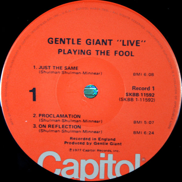 Gentle Giant : Playing The Fool (2xLP, Album)