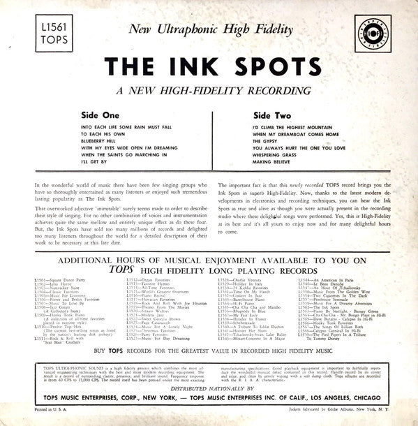 The Ink Spots : The Ink Spots In Hi-Fi (LP, Album)