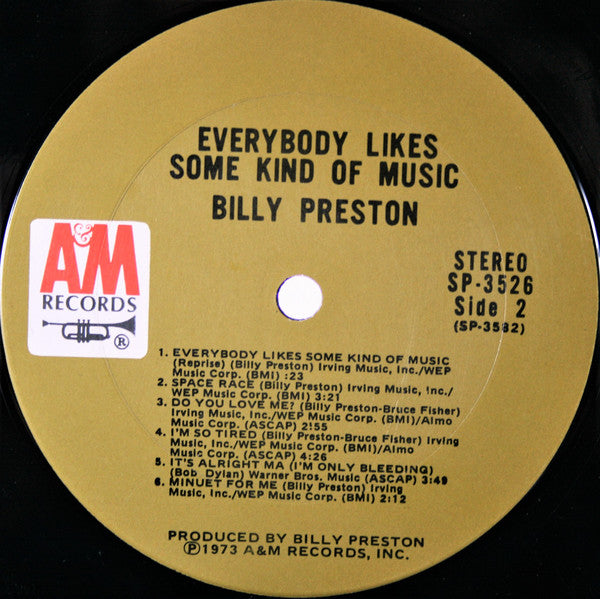 Billy Preston : Everybody Likes Some Kind Of Music (LP, Album, Ter)