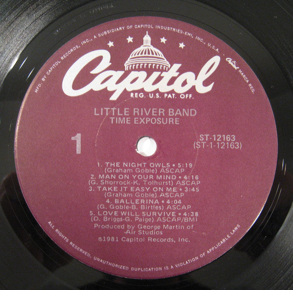 Little River Band : Time Exposure (LP, Album, Jac)