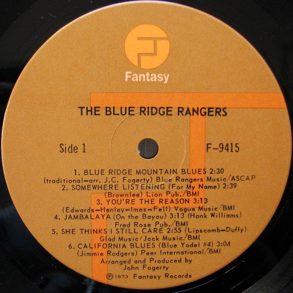 Blue Ridge Rangers : The Blue Ridge Rangers (LP, Album, Ind)