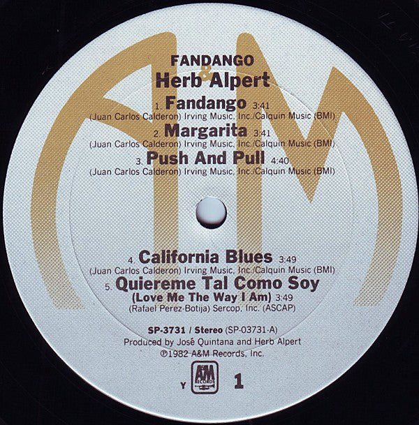 Herb Alpert : Fandango (LP, Album, Y -)
