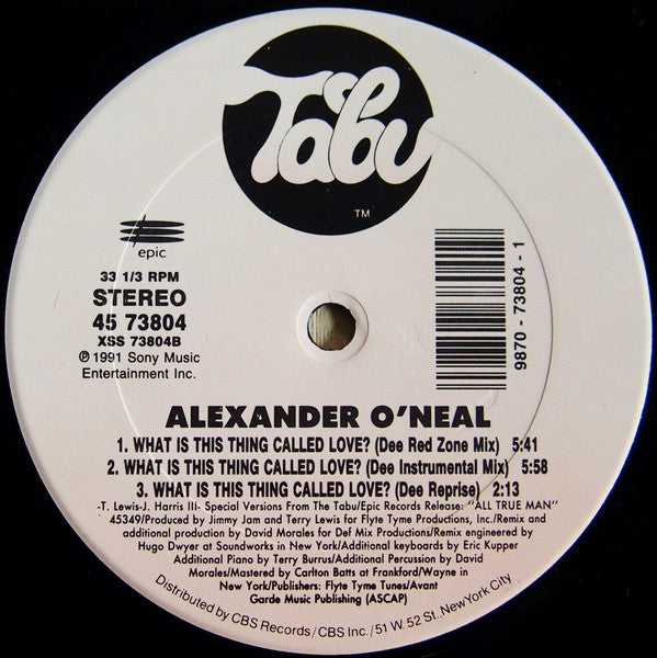 Alexander O'Neal : What Is This Thing Called Love? (12")