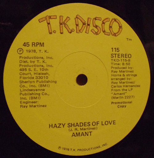 Amant : If There's Love / Hazy Shades Of Love (12", Promo)