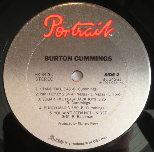 Burton Cummings : Burton Cummings (LP, Album)