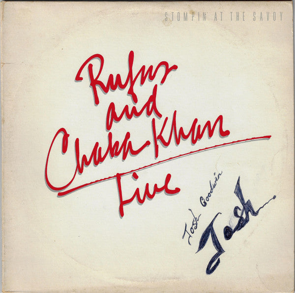 Rufus & Chaka Khan : Live - Stompin' At The Savoy (2xLP, Jac)