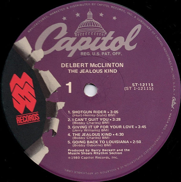 Delbert McClinton : The Jealous Kind (LP, Album, Jac)