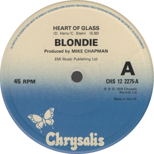 Blondie : Heart Of Glass (12", Single, RP)