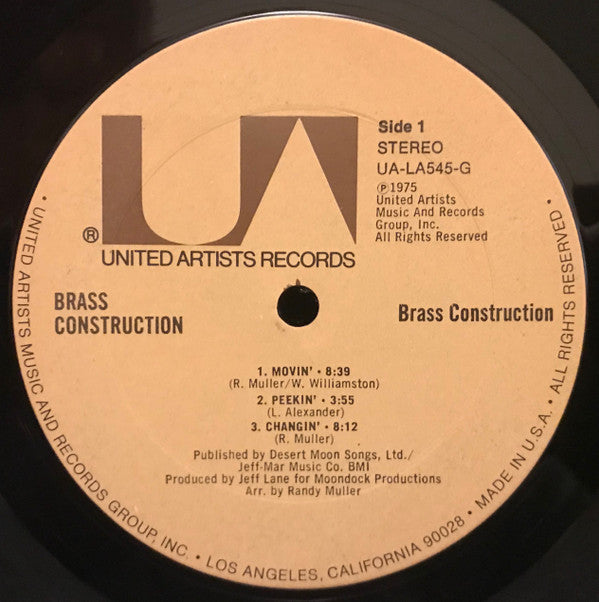 Brass Construction : Brass Construction (LP, Album, Ter)
