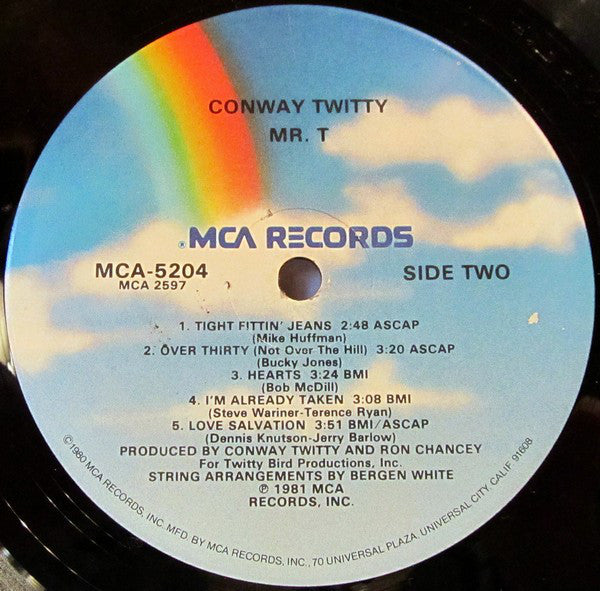 Conway Twitty : Mr. T (LP, Album, Glo)
