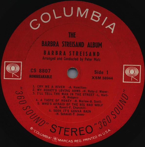 Barbra Streisand : The Barbra Streisand Album (LP, Album, Ter)