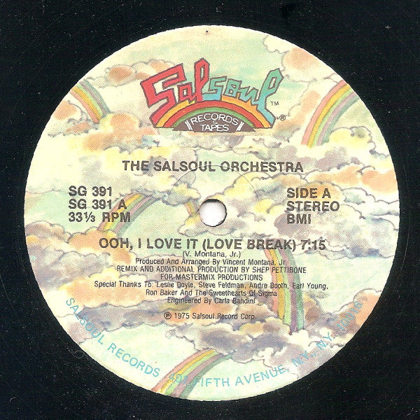 The Salsoul Orchestra : Ooh, I Love It (Love Break) (12", Single)