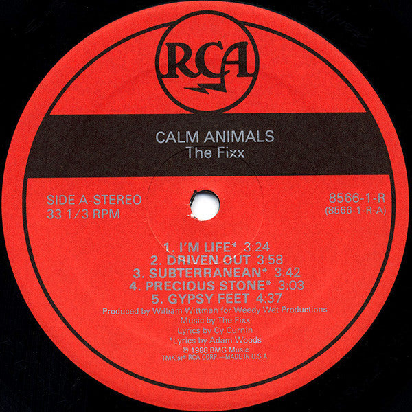 The Fixx : Calm Animals (LP, Album)
