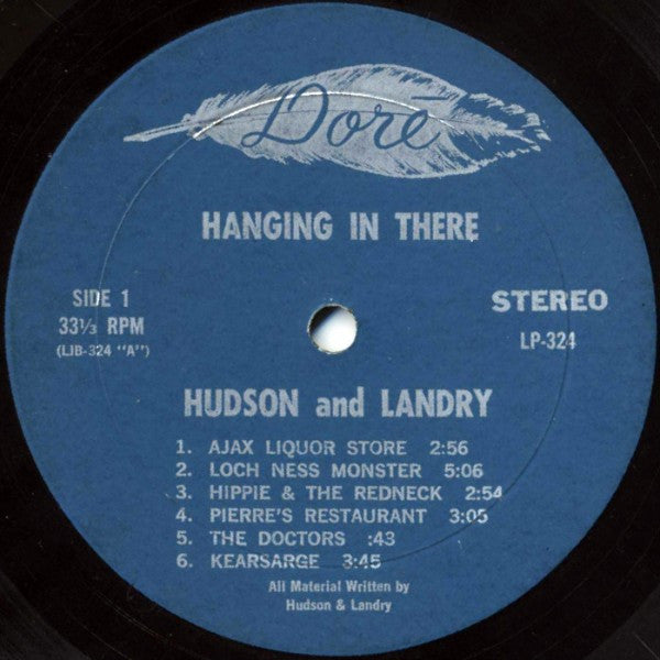 Hudson & Landry : Hanging In There (LP, Album)