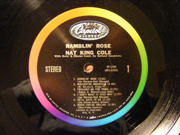 Nat King Cole : Ramblin' Rose (LP, Album)