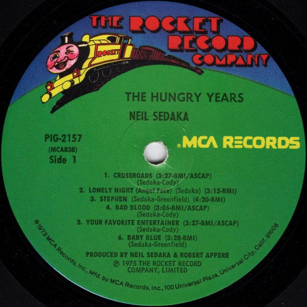 Neil Sedaka : The Hungry Years (LP, Album, Pin)