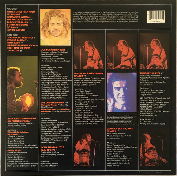 Joe Cocker : Joe Cocker's Greatest Hits (LP, Comp, RE, Ind)