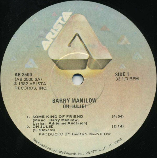 Barry Manilow : Oh, Julie! (12", EP)