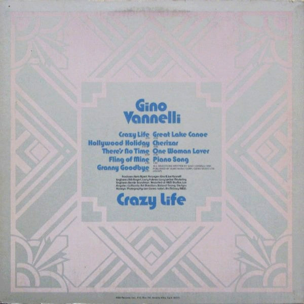 Gino Vannelli : Crazy Life (LP, Album)