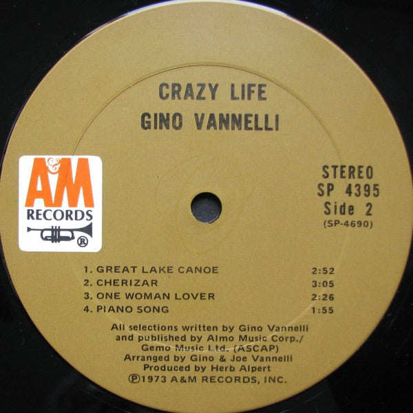 Gino Vannelli : Crazy Life (LP, Album)