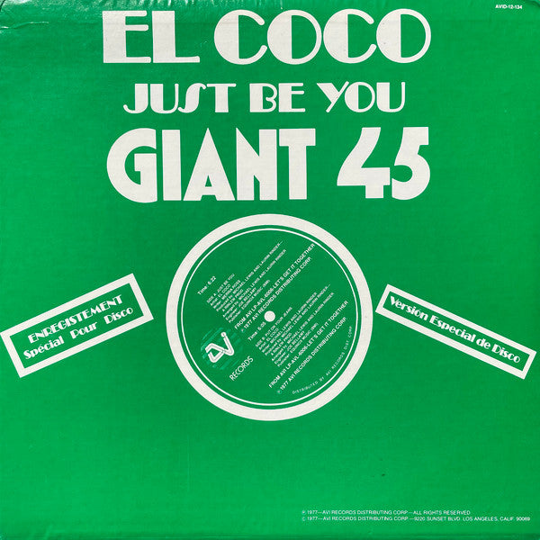 El Coco : Just Be You (12")